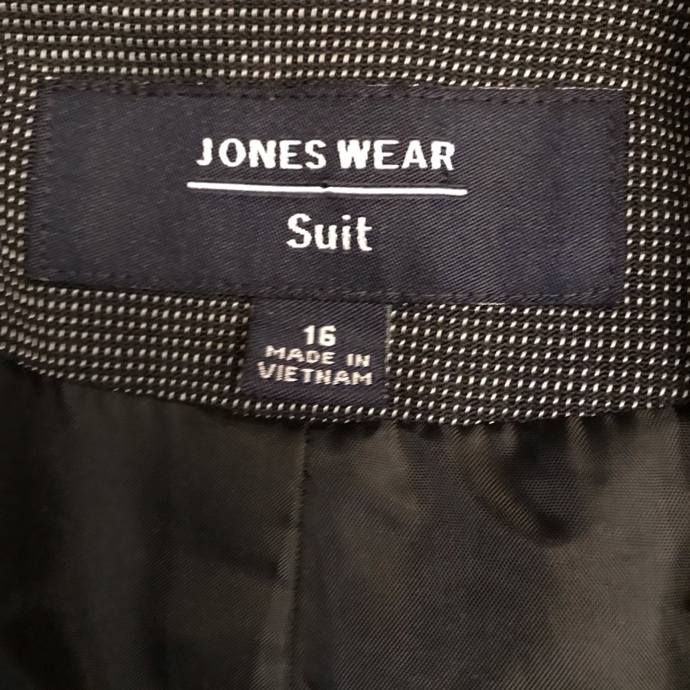 Jones Wear Grey Blazer Jacket Womens Size 16 - Picture 8 of 9